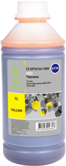 Чернила CACTUS CS-EPT6734-1000, для Epson, 1000мл, желтый