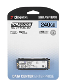 Накопитель SSD M.2 .240Gb Kingston DC2000B Series (PCI-E 4.0 x4, 4500/400 Мбайт/сек)