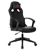 Кресло Zombie 50 (эко.кожа, без мех. качания, крест. пластик, до 120 кг) Черный