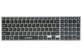 Клавиатура беспроводная Gembird KBW-2 Bluetooth Grey