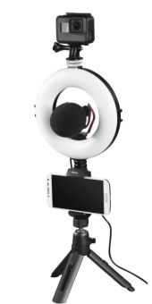 Кольцевой осветитель Hama SpotLight Work Area 67, 48 LED, 17см, bluetooth