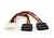 Кабель-удлинитель MOLEX (m) --> 2*SATA (f), Cablexpert 15 см