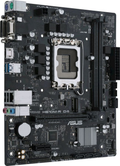Материнская плата Socket-1700 ASUS PRIME H610M-R D4-SI (H610) 2*DDR4 1*PCI-Ex16 1*PCI-Ex1 M.2 HDMI VGA DVI mATX