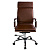 Кресло Бюрократ CH-993 (эко.кожа, мех. качания, крест. металл хром, до 120 кг) Коричневый