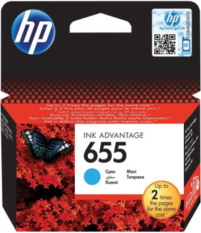 Картридж струйный HP 655 (CZ110AE) для HP DeskJet Ink Advantage 3525/4615/4625/5525/6525, голубой