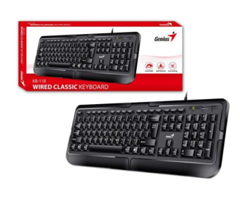 Клавиатура проводная Genius Smart KB-118 USB Black