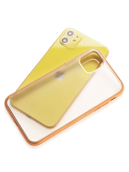 Чехол для смартфона Apple iPhone 11 6.1" - Gurdini Matt Silicone overlay золотой