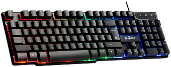 Клавиатура проводная Defender Mayhem GK-360DL RGB Led черный