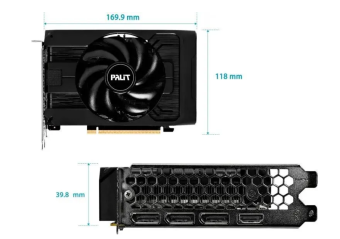 Видеокарта 8Gb PALIT RTX5050 STORMX OC (RTX5050) GDDR6 128-bit HDMI DP