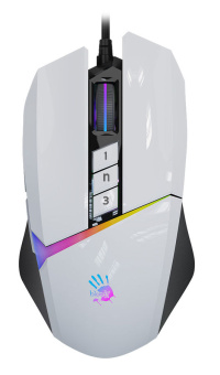 Мышь проводная A4Tech Bloody W60 MAX 10000dpi белый