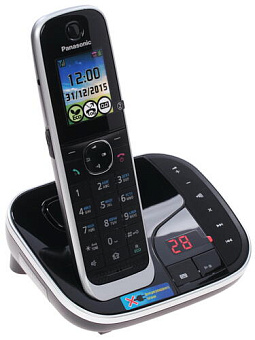 Радиотелефон Panasonic DECT KX-TGJ 320 RUB (АОН, автоответчик, цв. дисплей, спикерфон, полифония, че