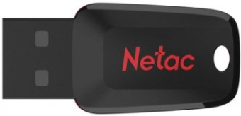 Флешка .64Gb Netac U197 USB2.0 пластиковая, черная