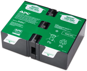 Аккумулятор для ИБП 12V,  9.0Ah, APC RBC124 (батарейный картридж из 2 аккумуляторов)