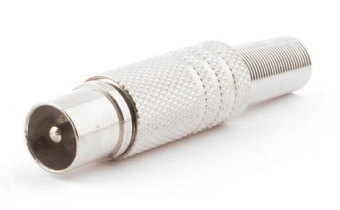 Коннектор Cablexpert TVPL-01, TV (папа), блистер