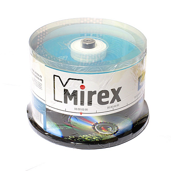 Диск CD-RW 700 Mb Mirex 12x Cake Box (50шт.)