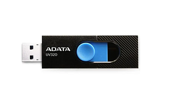 Флешка 128Gb ADATA UV320 USB3.2, черный/голубой