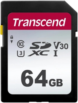 Карта памяти SD .64Gb Transcend SDXC CLASS 10 UHS-I U3