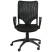Кресло Бюрократ CH-599AXSN (сетка/ткань, без мех. качания, крест. пластик, до 120 кг) Черный