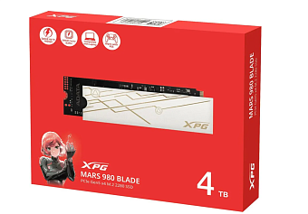 Накопитель SSD M.2 4Tb ADATA XPG MARS 980 Blade (PCI-E 5.0 x4, 14000/13000 Мбайт/сек)