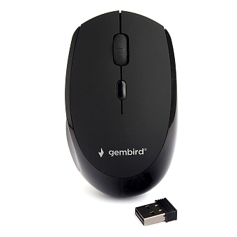 Мышь беспроводная Gembird MUSW-354 Wireless soft touch черный