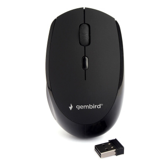 Мышь беспроводная Gembird MUSW-354 Wireless soft touch черный