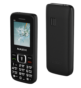 Мобильный телефон Maxvi C3i черный