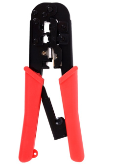 Клещи обжимные Cablexpert T-568R - RJ45 (8P8C), RJ12 (6P6C), RJ11 (6P4C) с фиксатором, для витой пары и тел.линии