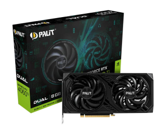 Видеокарта 8Gb PALIT RTX4060Ti DUAL (RTX4060Ti) GDDR6 128bit HDMI DP