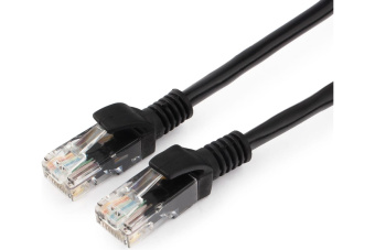 Кабель патч-корд Patch cord кат.5e 15.0м, Cablexpert, многожильный, чёрный
