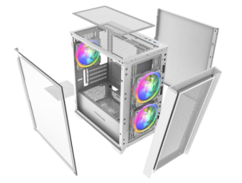 Корпус Powercase Alisio Micro Z3W ARGB mATX White