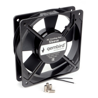Вентилятор для корпуса 120mm Gembird AC12025S22H (2-pin, 120x120x25мм, AC, 220 B, втулка, провод 30 