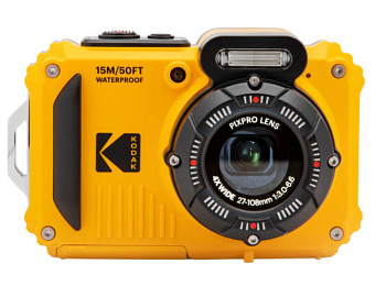 Цифровая фотокамера Kodak WPZ2 (16MP BSI CMOS, 4x zoom, 1080p, 15m влагоз., 2m ударопрочность, Wi-Fi, microSDHC) желтый
