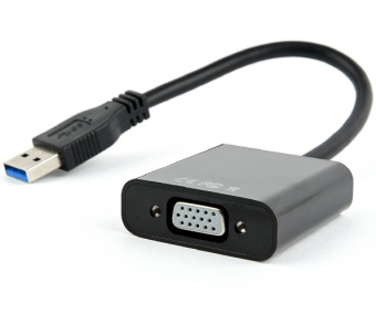 Кабель-переходник USB3.0-A (m) < - > VGA, Cablexpert AB-U3M-VGAF-01 (для подключения монитора через 