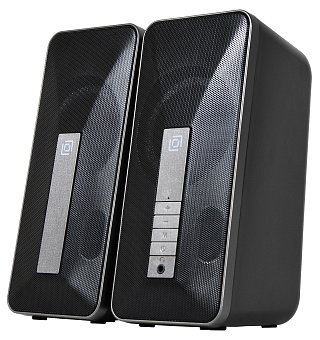 Акустическая система OKLICK OK-130 (2x10W, Bluetooth, питание от USB) black
