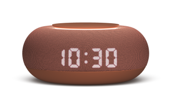 Умная колонка VK Капсула Мини 5Вт с часами, терракотовый