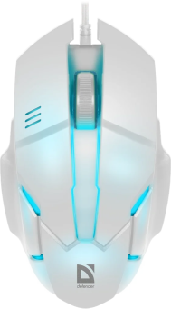 Мышь проводная Defender Host MB-982 7цветов 1000dpi White