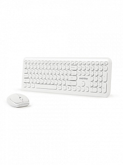 Комплект беспроводной (клавиатура+мышь) Smartbuy 666395 Wireless белый