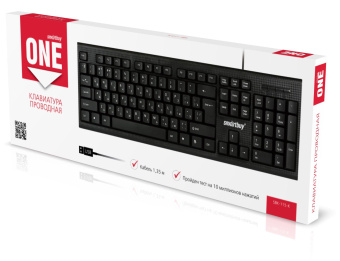 Клавиатура проводная Smartbuy ONE 115 USB Black