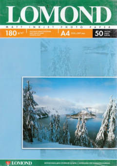 Бумага Lomond [A4] глянцевая 2х сторонняя, 180гр/м2, 50л