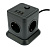 Сетевой фильтр Cablexpert Tower TWR-4-CU2-B-2, 4р, 10А, 1xType-C PD, 20Вт, 2хUSB, 2м, черный