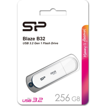 Флешка 256Gb Silicon Power Blaze B32 USB 3.2 white