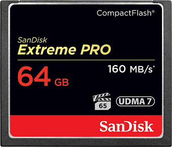 Карта памяти CF .64Gb Sandisk Extreme Pro CompactFlash 64Gb (160/150 Mb/s)