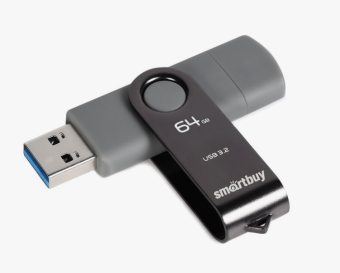 Флешка 64Gb SmartBuy Twist Dual USB3.2 USB-С Black