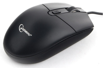 Мышь проводная Gembird MOP-500H Optical 2400dpi USB Black (подогревом корпуса)