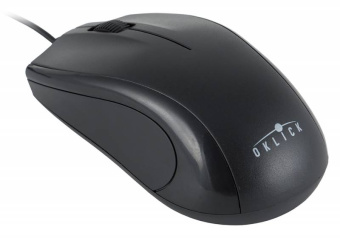 Мышь проводная Оклик 185M черный