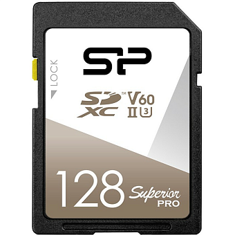 Карта памяти SD 128Gb Silicon Power SDXC Class 10 UHS-II U3 V60 280/100 MB/s