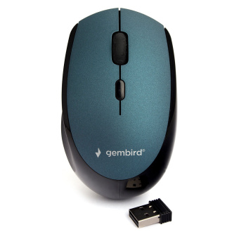 Мышь беспроводная Gembird MUSW-354-B Wireless soft touch синий