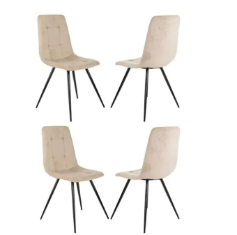 Кресло Бюрократ CH-K1_4 комплект 4шт бежевый Holland 06 металл черный на ножках (CH-K1_1/HL07