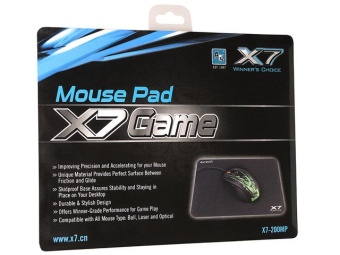 Коврик для мыши A4Tech X7 Pad X7-200MP Мини 250x200x3мм черный