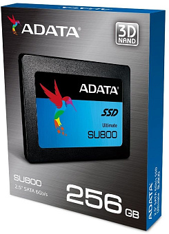 Накопитель SSD SATA .256Gb ADATA Ultimate SU800 (TLC, 560/520 Мбайт/сек)